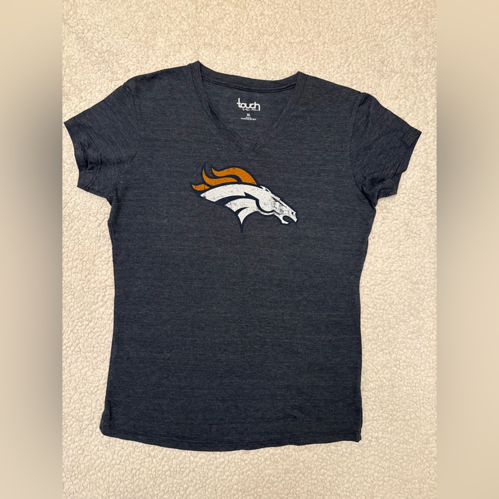 NWOT Touch by Alyssa Milano Dark Gray Broncos Tee